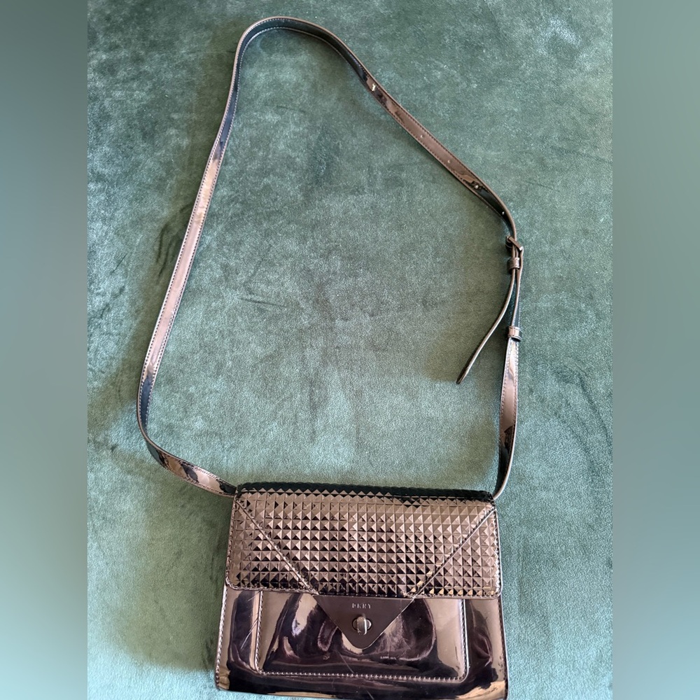 DKNY Black Patent Leather Crossbody